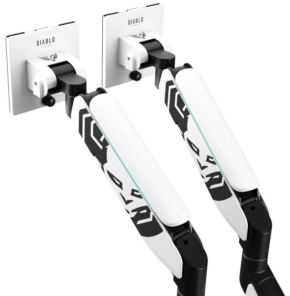 Képernyőállvány két 49 hüvelykes monitorhoz, fehér-fekete X-Arm Dual RGB