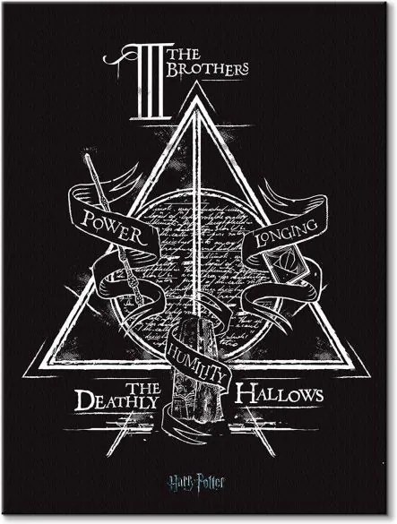Vászonkép Harry Potter Deathly Hallows 60x80cm WDC99902