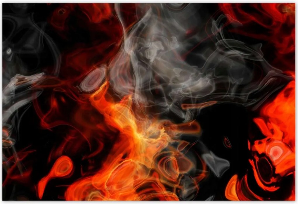 Poszterek 155x105 Tűz füst