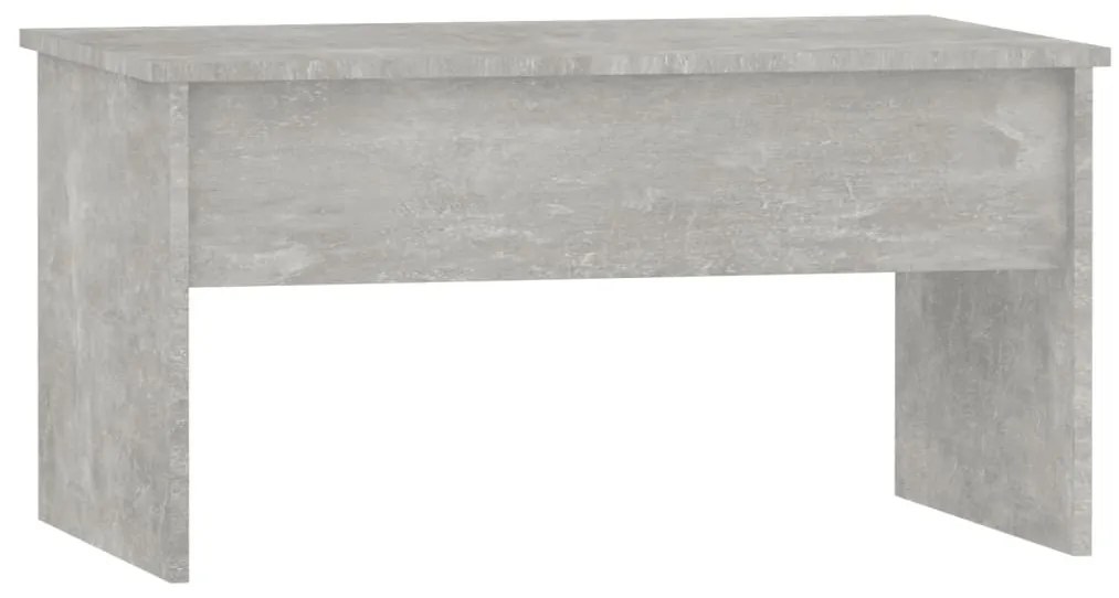 Betonszürke szerelt fa dohányzóasztal 80 x 50,5 x 41,5 cm
