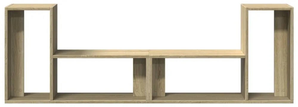 2 db sonoma tölgy színű szerelt fa TV-szekrény 75 x 30 x 50 cm