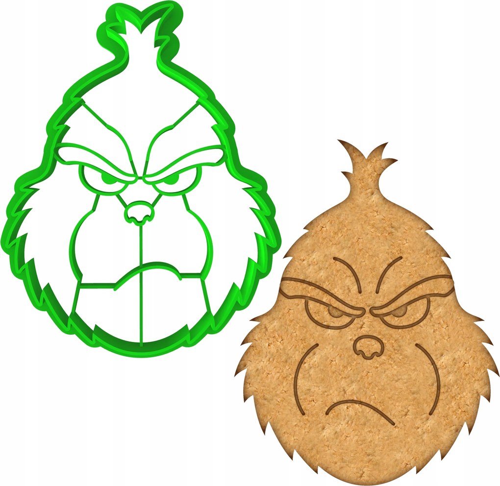 Karácsonyi Forma Mézeskalács lyukasztó Karácsonyra Mr. Grincs