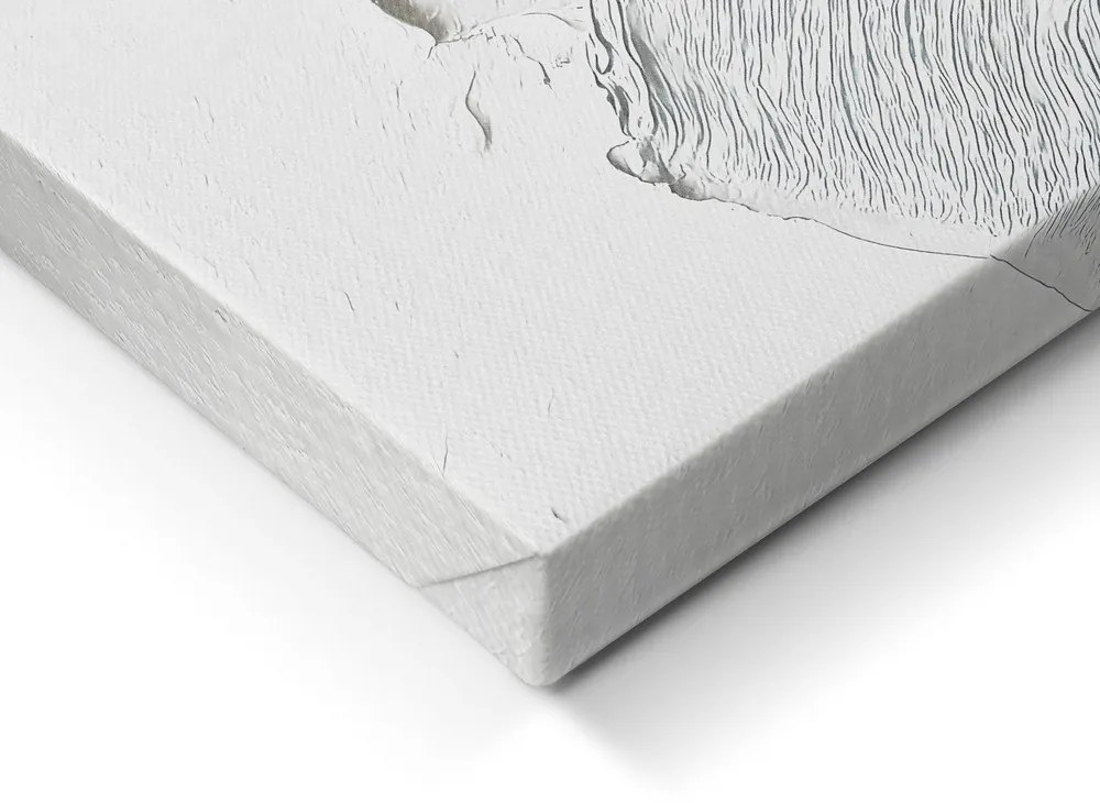 Kép kézzel festett részletekkel 70x100 cm Petal Glow – Styler