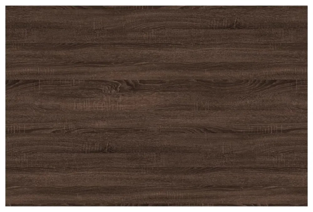 4 db barna tölgy színű szerelt fa fali polc 60 x 40 x 1,5 cm