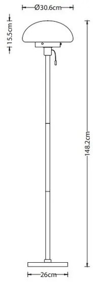 Lámpa Állólámpa LAMIA , 9362, max.250V, 50/60Hz, 1*E27, max.40W,  IP20, átmérő 30, 6 cm, fekete/arany