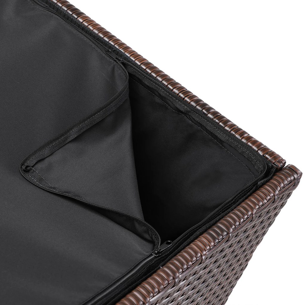 Casaria® Tárolódoboz 75x75x70 cm - barna