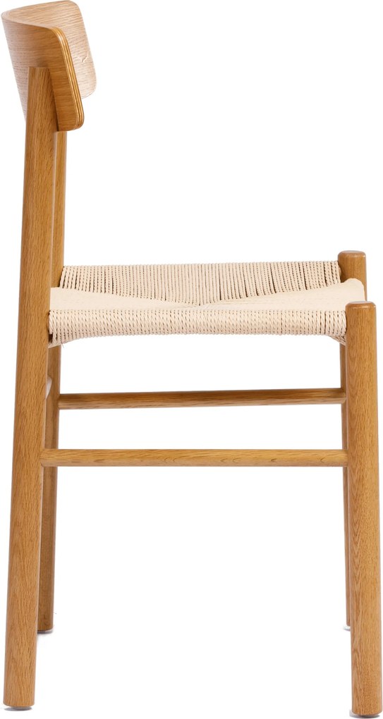 MAZZONI EXPORT LIAM Kraft Zsinór/váz Természetes Tölgy - FONOTT FA SZÉK NAPPALIBA ÉTKEZŐBE KONYHÁBA MODERN CLASSIC BOHO