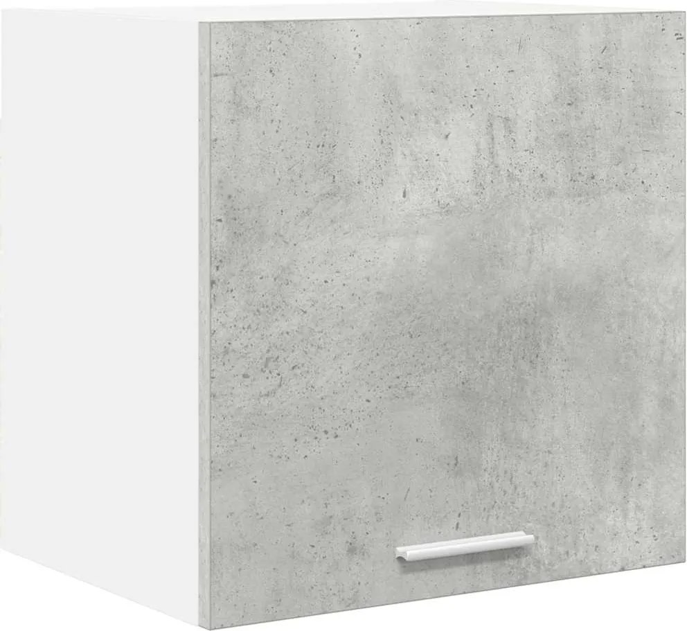 vidaXL Függő szekrény Beton szürke és fehér 40 x 31 x 40 cm Faanyag