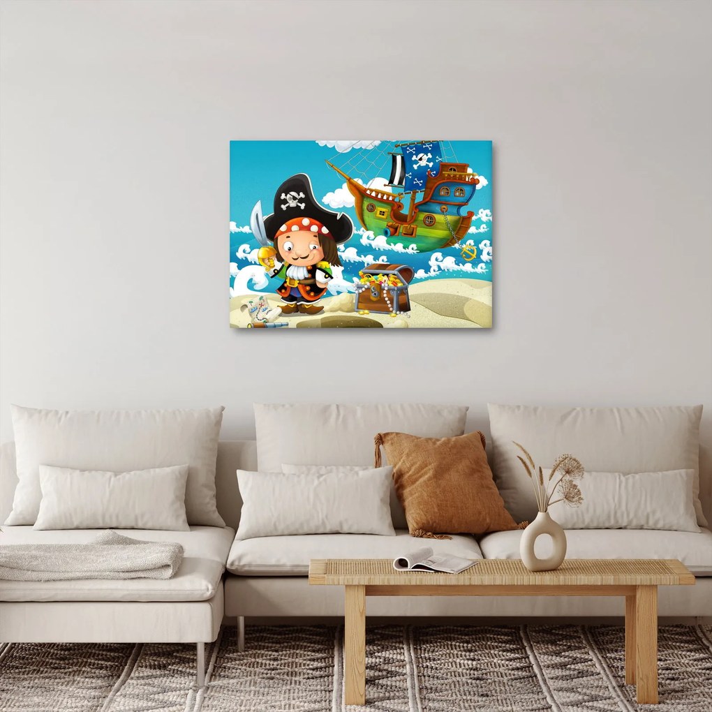 Kép - kalóz kincs (70x50 cm)