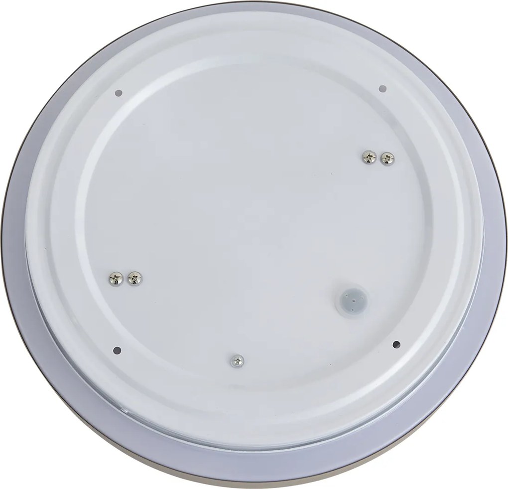 Modern mennyezeti lámpa taupe és fehér 34 cm 2-lámpás IP44 - Walden