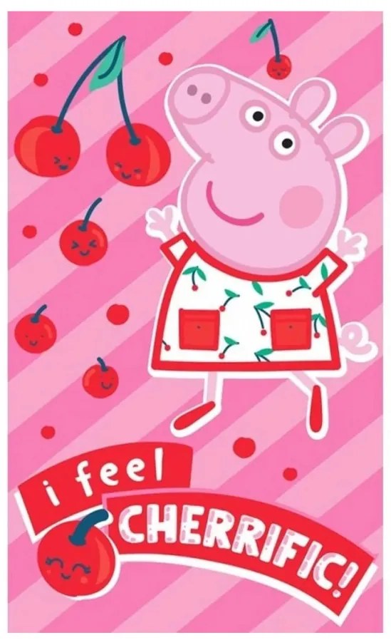 Peppa malac Cherrific kéztörlő, arctörlő, törölköző 30x50 cm
