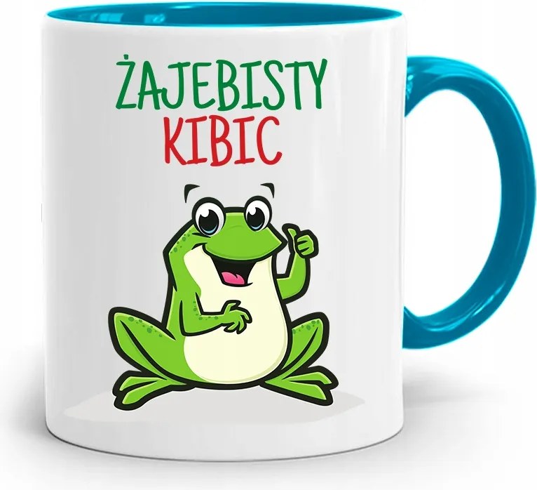 Szurkolóknak Szurkolói Bögre Kék Ajándék fényképes nyomattal