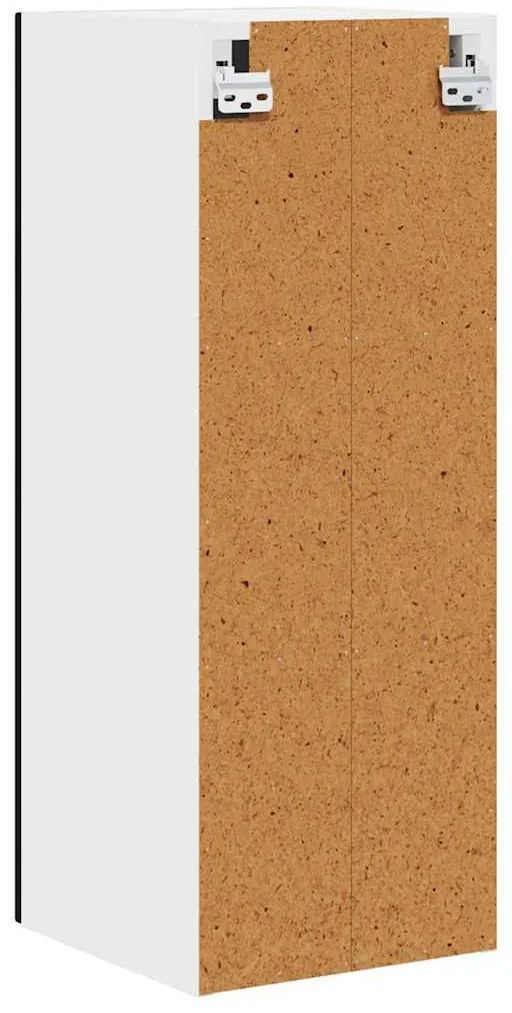 Fali konyhaszekrény 2 pcs Fekete 30 x 31 x 80 cm Faanyag