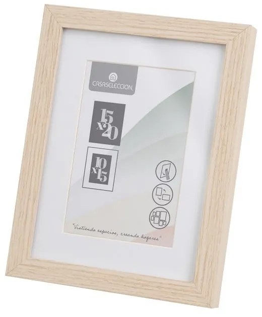Natúr színű álló-fali képkeret 17,5x22,5 cm Sencillo – Casa Selección