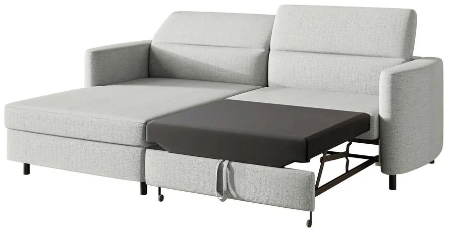 Sarokkanapé Buchu (B) (bézs szürke + fekete). 1099802