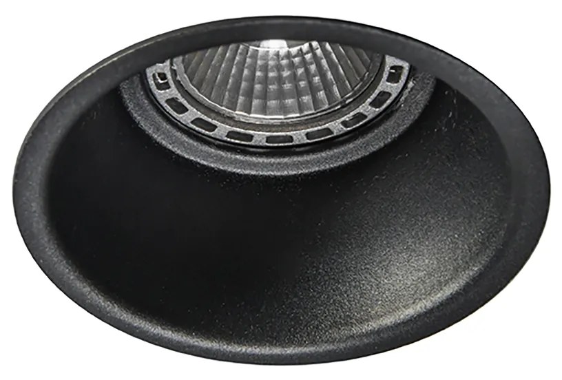 6 db modern süllyesztett spotlámpa készlet fekete - Dept