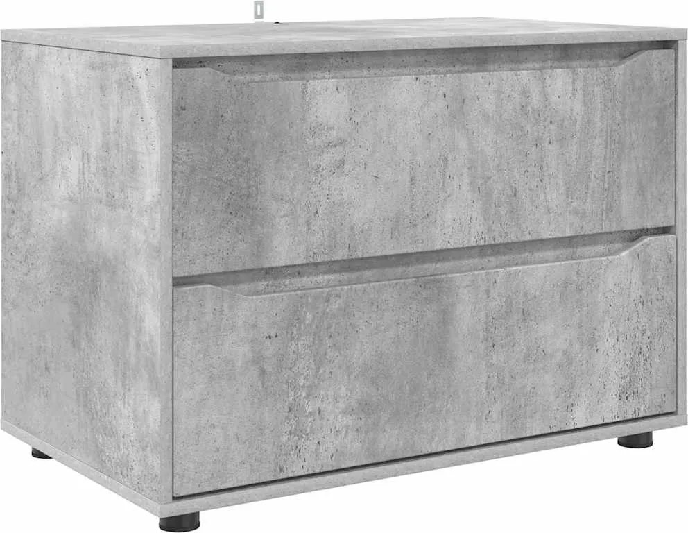 vidaXL Tárolószekrény Beton Szürke 80 x 48 x 57 cm Faanyag