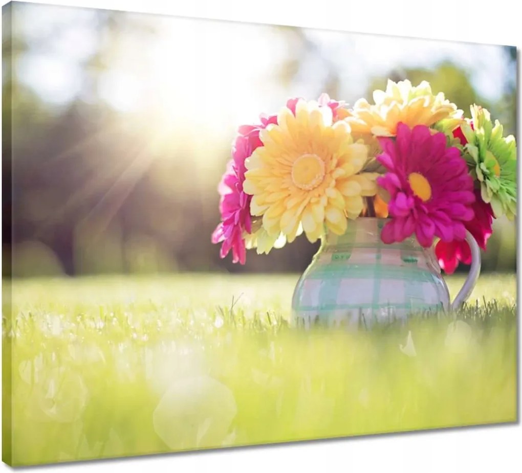 Vászonkép 50x40 Virágcsokor a réten