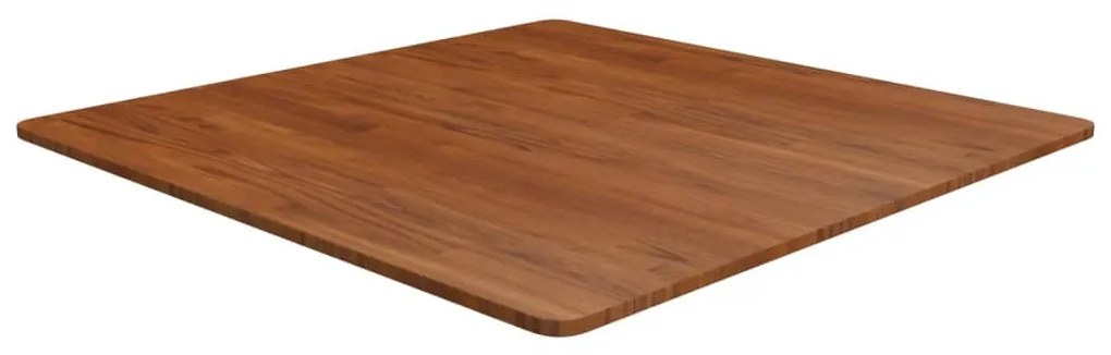 sötétbarna kezelt tömör tölgyfa négyzet asztallap 90x90x1,5cm