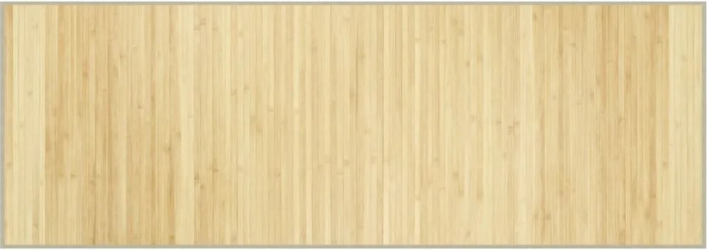 vidaXL négyszögletű világos természetes bambusz szőnyeg 70 x 200 cm