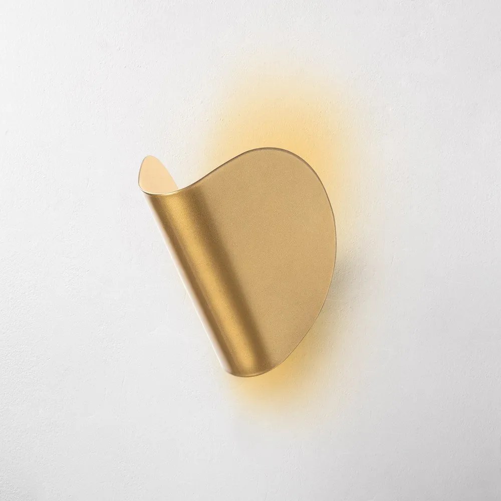 Aranyszínű LED fali lámpa Heybe – Opviq lights