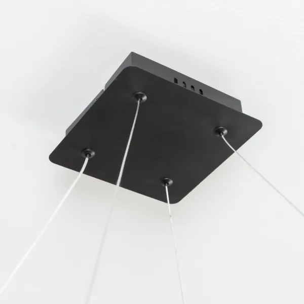 Brilagi - LED dimmelhető kábeles csillár FALCON SLIM LED/50W/230V 50x50 cm fekete + távirányító