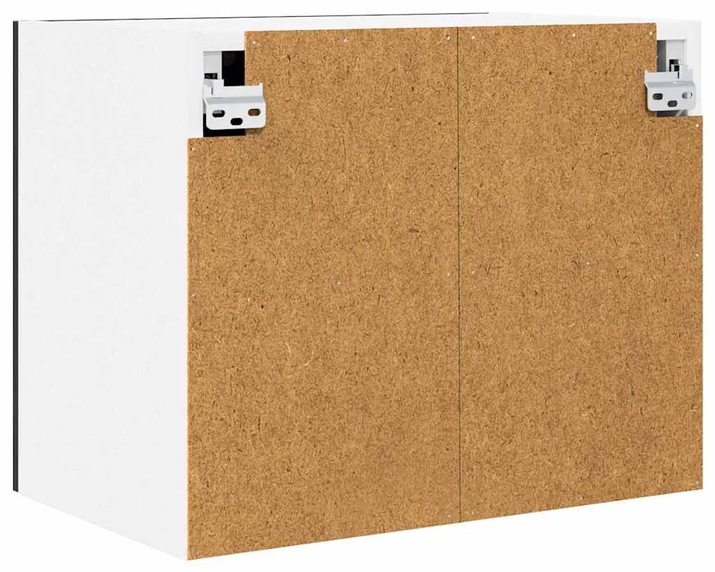 Függő szekrény Riga 2 pcs Fekete tölgy és fehér 50 x 31 x 40 cm