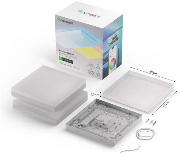 Nanoleaf NF083E00-1SL - KÉSZLET 3x LED RGBW Dimmelhető lámpa LED/18W/230V 2700-6500K Wi-Fi