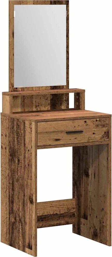 vidaXL Öltözködőasztal fiókkal Öreg fa 50 x 41 x 140 cm Faanyag
