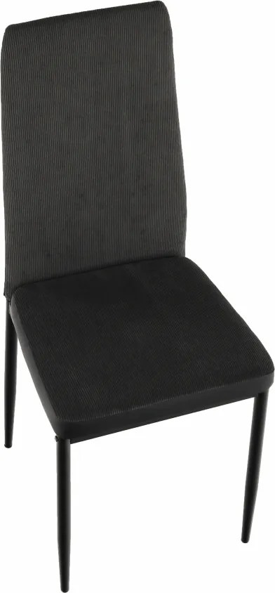 Étkező szék, sotétszürke/fekete, ENRA