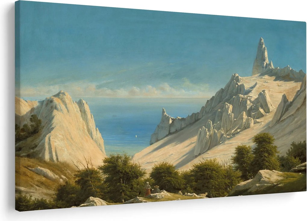 Kép - Georg Emil Libert, View of Sommerspiret, the Cliffs of Møn, reprodukciók (90x60 cm)