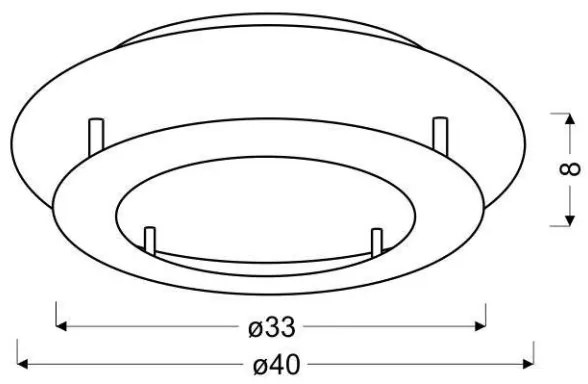 LED Mennyezeti lámpa MERLE LED/18W/230V