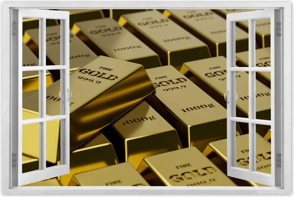 Poszterek 90x60 Arany rúd arany 1000g