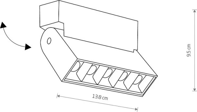 NOWODVORSKI 10070 FOCUS MINI LED Modern Mennyezeti Lámpa LED IP20