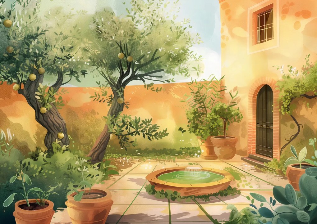 Poszter 59,4x42cm Napsütéses nap