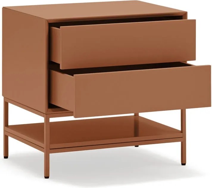 Téglavörös éjjeliszekrény Platt – Teulat