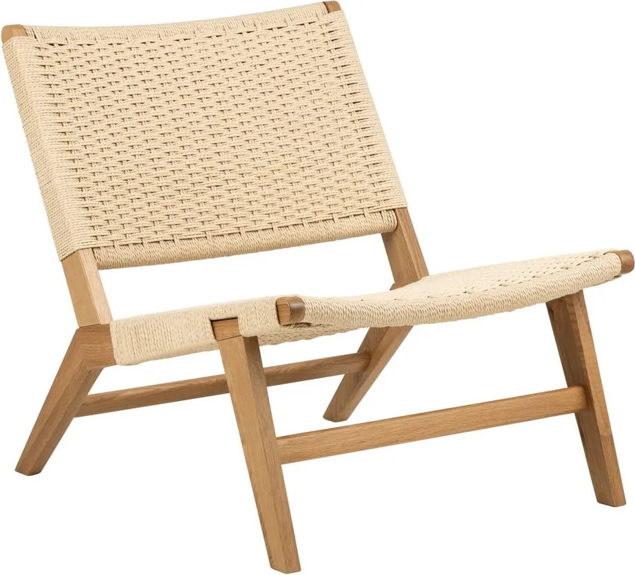 Natúr színű szövött fotel Carson – Actona