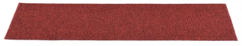 15 db öntapadós lépcsőszőnyeg 76 x 20 cm bordói téglalap alakú
