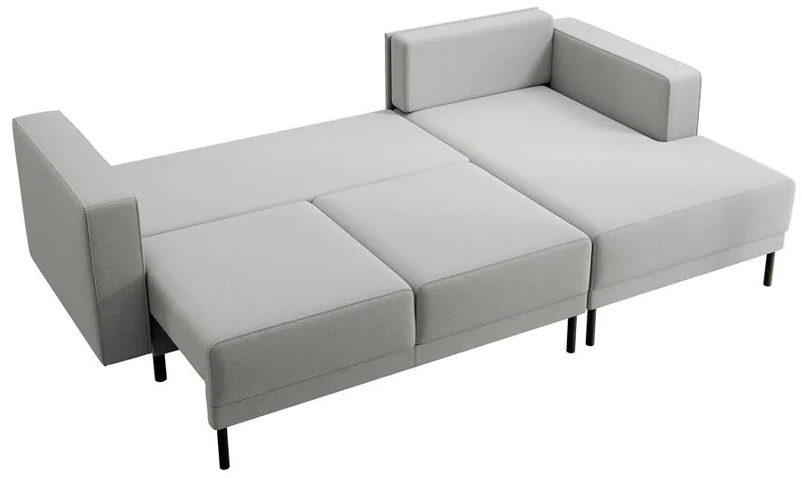 Sarokkanapé Rodriguez mini (J) (szürke + fekete) . 1099545