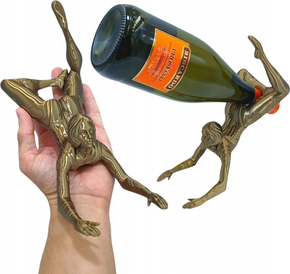 Bortartó állvány, Női figura, Bortartó display, Ajándék