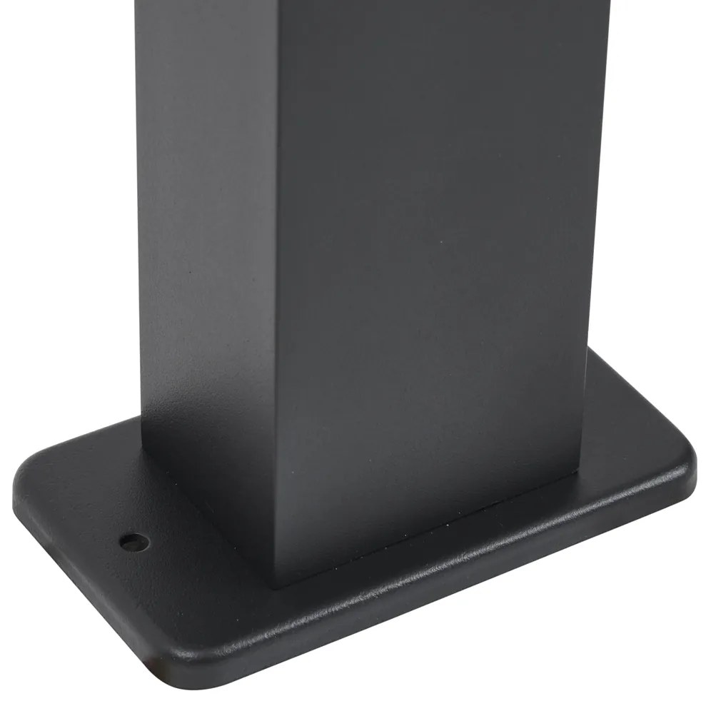 Modern fekete kültéri állólámpa 65 cm-es aljzattal IP44 - Baleno