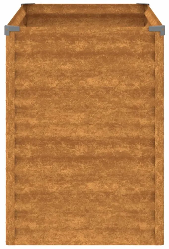 corten acél kerti magaságyás 100 x 50 x 69 cm