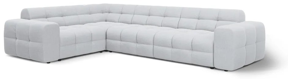 Világosszürke sarokkanapé (bal oldali-L alakú) Kendal – Micadoni