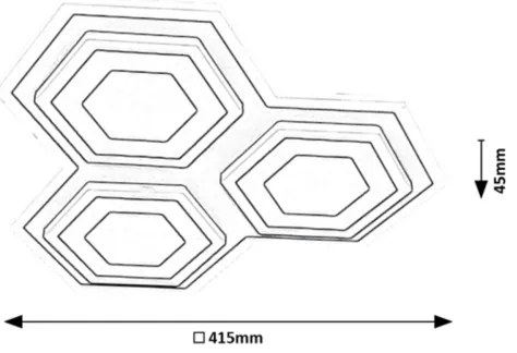 Rabalux 71115 BITSI LED 72W 230V 3000-6000K állítható mennyezeti lámpa DO-val