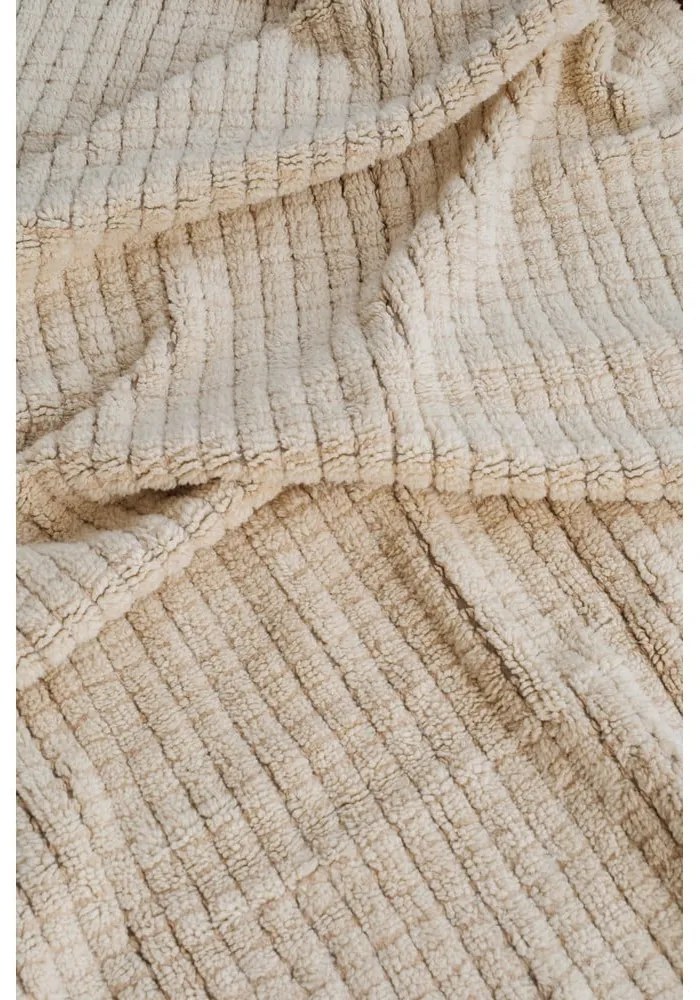 Bézs mosható-kézi szövésű gyapjú futószőnyeg 80x230 cm Unexpected Wool – Lorena Canals