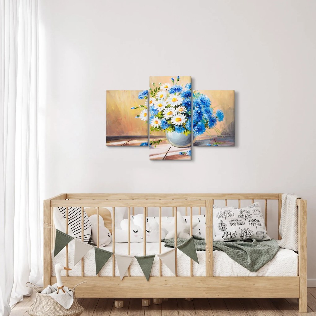 Festett kép egy váza virágról (90x60 cm)