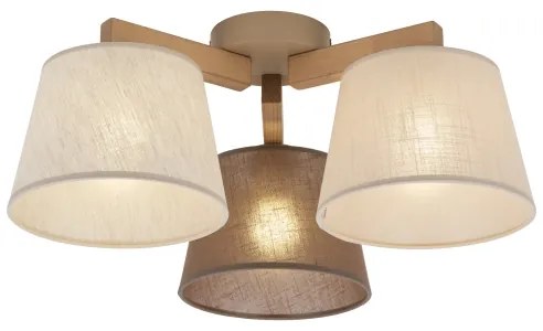 Brilagi - Felületre szerelhető csillár LATTE SABIA 3xE27/15W/230V fenyő/mix