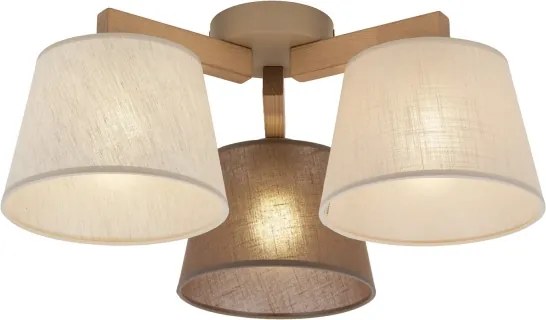 BRILAGI - LED felületre szerelt csillár LATTE SABIA 3xE27/15W/230V fenyő/mix