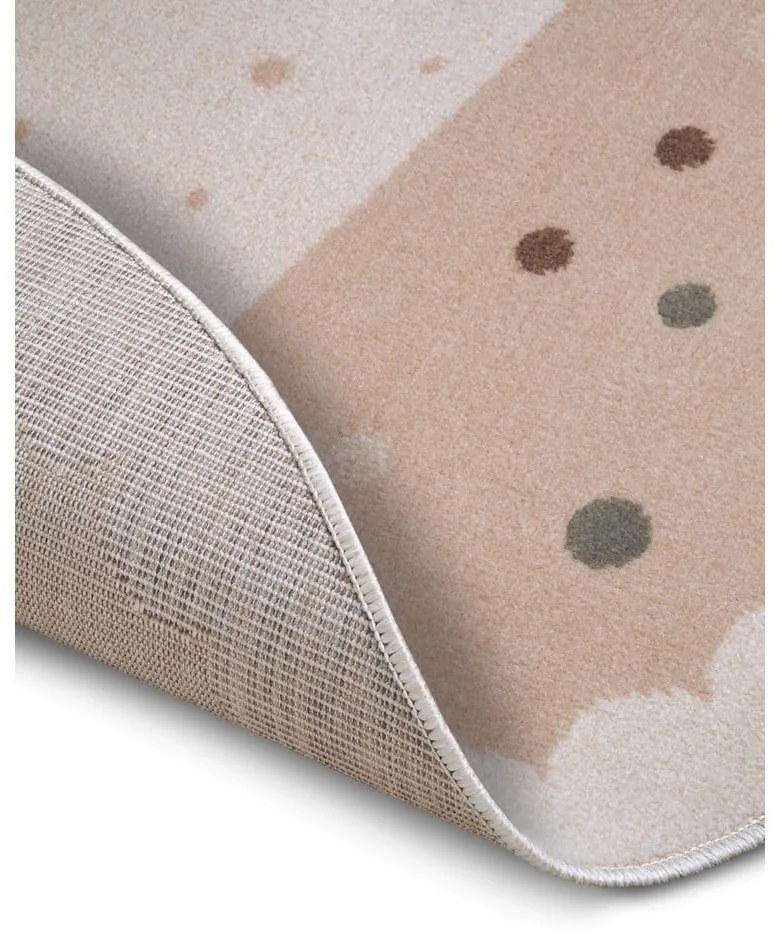 Bézs gyerek szőnyeg ø 100 cm Crown – Hanse Home