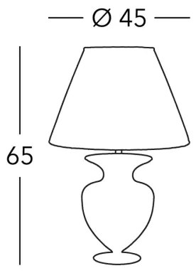 Kolarz 1417.71M.Mu - Asztali lámpa ANFORA 1xE27/100W/230V 24K arany